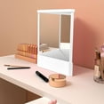 thumbnail image 3 of Non Reversing Mirror, True Image Reflection, True Reflection Standing Cosmetic Mirror, Precision True Images Real Reflection, Non-reversing Mirror for Makeups Vanity & Beauty (7.5 * 9.1in,Black), 3 of 14
