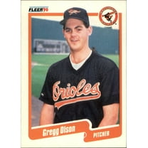 1990 Gregg Olson Fleer Baseball Card #184
