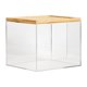 thumbnail image 1 of Caja organizadora de pañuelos transparente con tapa, soporte para papel higiénico, dispensador de pañuelos para oficina, cocina, apartamento, hotel, e, 1 of 9