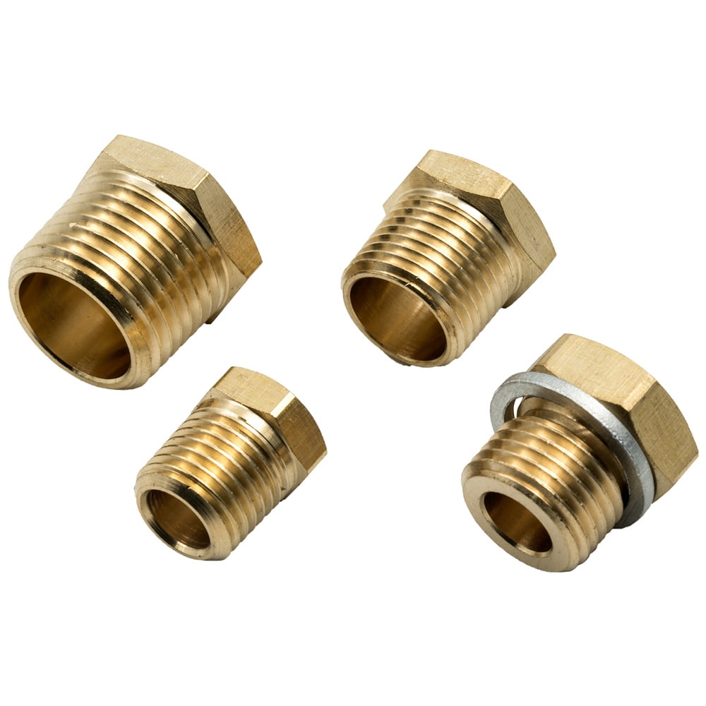 Equus Adapters, Elec WTMP, 4 pcs, 1/8" NPTF to 3/8" NPT, 1/2" NPT, 1/4" NPT, M16