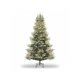 thumbnail image 3 of 6.5-foot pre-lit artificial christmas tree con incandescent warm blanca lights, snow flocked, y foldable stand - ul listed lights y automatic branch tips, 3 of 9