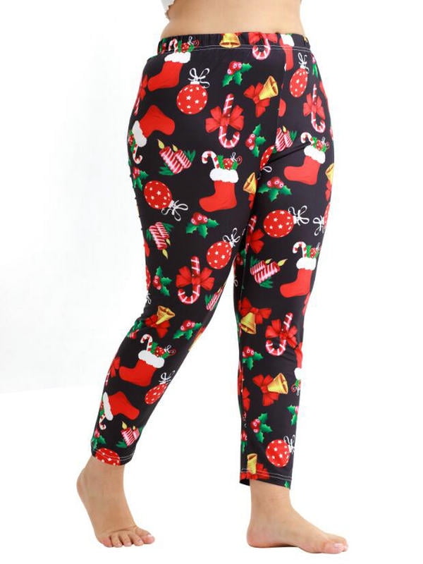 plus size christmas leggings walmart