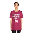 thumbnail image 3 of Funny Fantasy Football GOAT Shirt, Funny Fantasy Football Guru T-Shirt, 3 of 12
