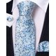 thumbnail image 5 of Conjunto de corbatas Barry.Wang con estampado floral de seda y pañuelo, 5 of 6
