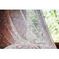 thumbnail image 2 of Paisley Tulle Curtains with Rod Pocket, Oriental Themed Pattern with Traditional Elements Lace Like Design, Sheer Drape for Wedding Party 2 Panels, 7 Sizes, White and Charcoal Grey, by Ambesonne, 2 of 3