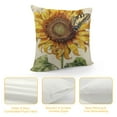 thumbnail image 4 of JEUXUS Sunflower Outdoor Decorative Throw Pillow Covers,Vintage Sunflower Square Cushion，for Living Room Couch and Bed （Sunflower）, 4 of 5