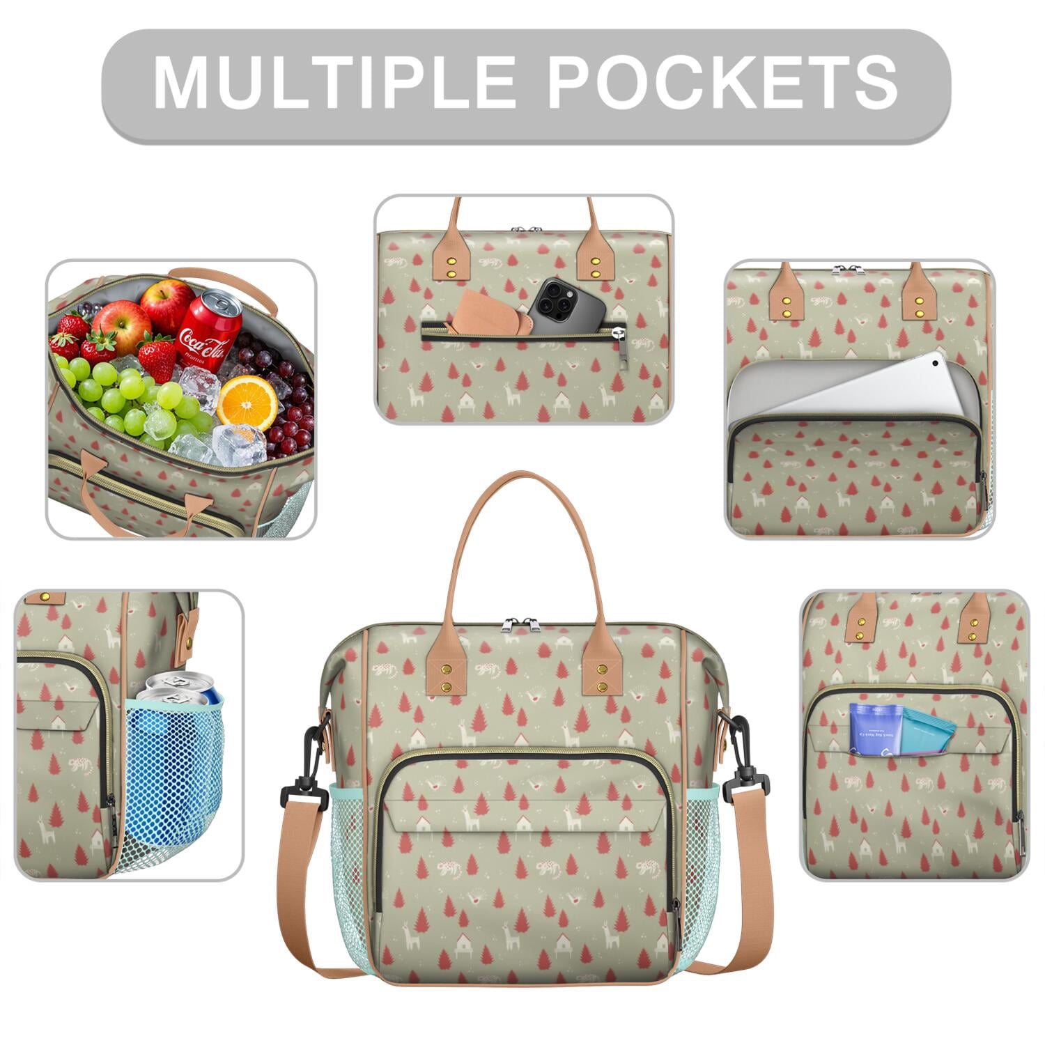 Funny Sketch Graffiti Insulated Cooler Bag for Office & Outdoor, Leakproof Lunch Tote with Multi-Pocket for Food Storage - Comfortable & Versatile