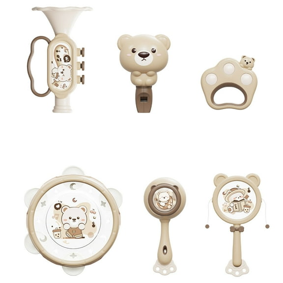 Tarmeek Baby Toys Hand Held Tambourine Drum for 6-9-12 Month Toddlers, Bell Jingles Percussion Educational Drum Instrument Toys Christmas Birthday Presents for Boys Girls Age 1 2 3 Years Old