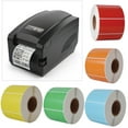 thumbnail image 2 of 960Pcs Colored Thermal Labels Roll for Thermal Printer Barcode Sticker Tab Roll, 2 of 15