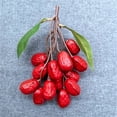 thumbnail image 6 of YongCo Reddates Soft and Realistic Jujube Artificial Fake Jujube Lovely Dried Nut Model Jewelry for and Photo, 6 of 20