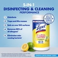 thumbnail image 4 of Lysol® Disinfectant Wipes, Multi-Surface Antibacterial Cleaning Wipes, Lemon and Lime Blossom, 80 Count, 4 of 13