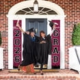 thumbnail image 4 of 2026 Graduation Banners Decorations, Graduation Banner Graduation Party Supplies Class of 2026, Hanging Congratulations/Congrats Grad Banner for Door and Porch, Party Decor - Maroon, 4 of 14