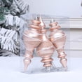 thumbnail image 5 of YAWUBT 3 Pcs Finial Drop Christmas Ornament Hanging Christmas Finial Ornaments Plastic Shatterproof Decor for Xmas Tree Winter Holiday Party Supplies, Shiny, Matte, Glitter, 5 of 6