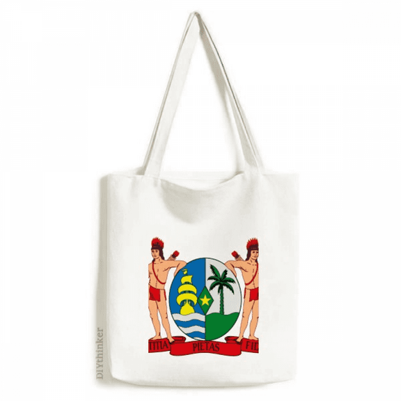 Suriname South Ameica National Emblem Tote Canvas Bag Shopping Satchel Casual Handbag
