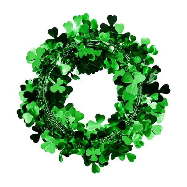 Guirnaldas de alambre colgantes para el Día de San Patricio, decoración DIY para fiestas. estilo B