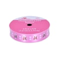 thumbnail image 5 of Pink Polyester Ribbon, Valentine's Day Kiss Me, 5/8" x 9', 5 of 6