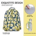 thumbnail image 5 of "Charming Sunflower & Wildflowers Printed Backpack - Women's Stylish Laptop Bag for Work & School, Lightweight Yet Durable with Organized Compartments, Beautiful Floral Gift for Students", 5 of 6
