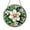 Acrylic 3.5 Inch, variant on Botanical White Blossom Stained Glass Circular Window Panel, Graceful Floral Decor for Bright Living Spaces