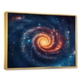 thumbnail image 2 of Designart art Mural Encadré Surdimensionné Espace, art Mural Encadré Espace, Espace en Révolution I, art Mural Encadré Moderne Jaune Or, Cadre Or 32x16 Pouces, 2 of 5