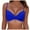 Blue, variant on Alkepwun Women's Twist Front Bikini Top Sexy V Neck Padded Swimsuit Top Adjustable Spaghetti Straps Bathing Suit Tops