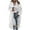 White, variant on Womens Plaid Shacket Jacket Long Corduroy Shirt Casual Lapel Button Down Trench Coats White XXL(XXL)