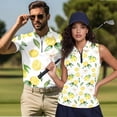 thumbnail image 2 of KUIFORTI Matching Golf Shirts for Couple Lemon Blossoms His and Hers Golf Shirts 4-Way Stretch Matching Mens Hawaiian Shirt Suitable for Tennis Enthusiasts Lightweight Quick Dry, 2 of 6