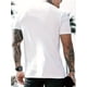 thumbnail image 2 of Camiseta con estampado gráfico "One Love" para hombre: camiseta de verano de poliéster de manga corta y cuello redondo con estampado geométrico y estilo informal. Ligeramente elástica, corte regular d, 2 of 6