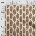thumbnail image 2 of oneOone Polyester Spandex Light Beige Fabric Asian Block Print Traditional Floral Sewing Craft Projects Fabric Prints By Yard 56 Inch Wide, 2 of 4