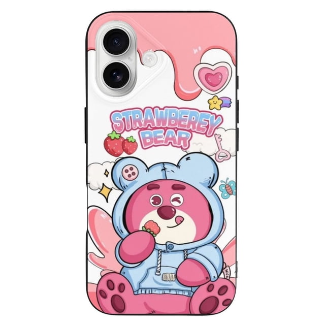 Funda Lotso de TPU para iPhone 16: ultrafina, a prueba de golpes, antiamarilleo, resistente a arañazos, compatible con carga inalámbrica, agarre mejorado, estilo negro.