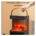 thumbnail image 5 of Electric Heater 3D Mirror Fireplace s Simulation Flame, Electric Fireplace Living Room Radiator Cover Decorative Heating Fan ,Warm Any Angle, 5 of 7