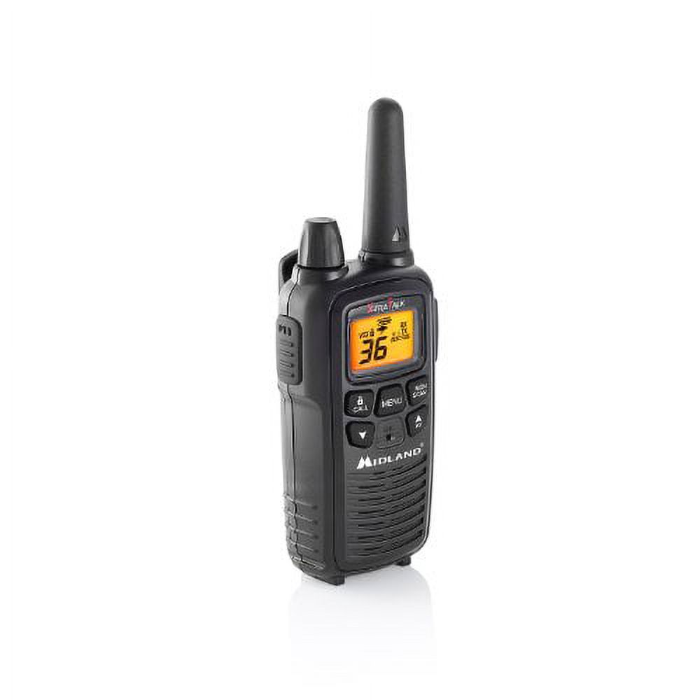 Midland LXT600VP3, 36 Channel FRS Two-Way Radio Up to 30 Mile Range  Walkie Talkie, 121 Privacy Codes, NOAA Weather Scan Alert (Pair Pack) Black)