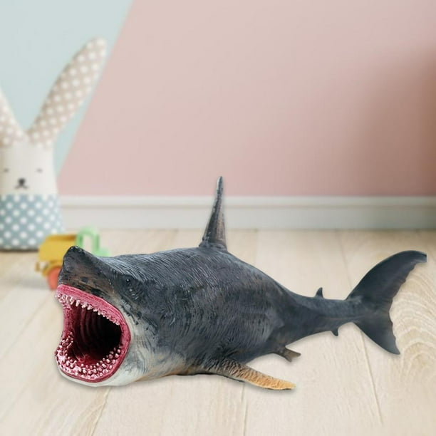 Figuras de acción de tiburón perfecl megalodon juguete de vida marina en miniatura pintado a mano