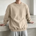 thumbnail image 5 of Yongwang Mens Long Sleeve Pullover Crew Neck Sweatshirt Basic Pullover Tops for Autumn Daily Outfit, 5 of 7