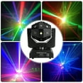 thumbnail image 5 of RGBW 3In1 LED Laser Moving Head Stage Light DMX DJ Disco Party Effect Lighting, 5 of 10