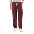 thumbnail image 4 of Men's Zip Up Fleece Sports Gym Athletic Jogging Track Sweat Suit 2 Piece Set (Burgundy, 5XL), 4 of 6