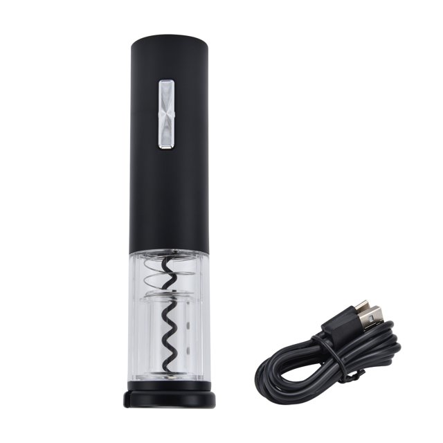 Abridor de vino eléctrico NikouMX acero inoxidable USB buen funcionamiento