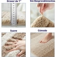 thumbnail image 3 of Tapete para Baño Bluelander de Microfibra, Antideslizante con Suela TPR, Beige, 3 of 5