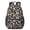 Black and Beige, variant on Black and Gray Leopard Print Pattern 17" School Backpacks for Teens,Waterproof Oxford Fabric,S-Shape Padded Straps for School,Travel,Hiking,Camping