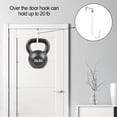 thumbnail image 4 of 6 Pack Over The Door Hooks, Sturdy Metal Single Over Door Hooks, White Door Hanger Hook Door Hooks for Hanging, Towels, Clothes, Bathroom, Hold Up to 20Lbs, 4 of 7