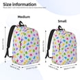 thumbnail image 3 of Lsque Bear And Polka Dot Pattern Canvas Daypack, Durable Backpack, High-quality Versatile Backpack,Vintage Compact Backpack-Medium, 3 of 6