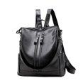 thumbnail image 3 of Mochila impermeable para mujer, bolso escolar de piel sintética, cremallera para estudiantes, paquete de cosméticos para teléfono portátil Irene Inevent AP000931-00, 3 of 7