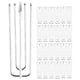 thumbnail image 1 of 30 ganchos de 4 puntas para cortinas, de acero inoxidable, para colgar cortinas plisadas., 1 of 7