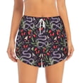 thumbnail image 2 of Daiia Snakes And Snake Fruit Pattern Women's 2 in 1 Running Shorts - Lightweight Athletic Workout Gym Yoga Shorts Liner with Phone Pockets-X-Large, 2 of 7