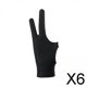 thumbnail image 1 of 6x Guantes de Tableta de Dibujo de Artista Guante de Dibujo Digital Se Adapta a Izquierda Guante de Pintura de Gráficos Elásticos para 6 piezas, 1 of 8