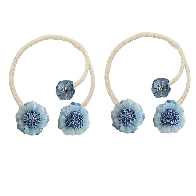 Attaches de Rideaux Florales Attache de Rideau Fleur Boucle de Rideau Salon Accessoires de Perçage