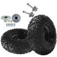 thumbnail image 3 of 2x Front 145/70-6 Tyre Rim 6" Wheel 3 Stud Hubs Stub Axle Go Kart ATV Buggy Quad, 3 of 8