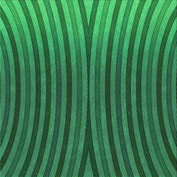 Ahgly Company Indoor Square Patterned Deep Emerald Green Area Rugs, 6' Square