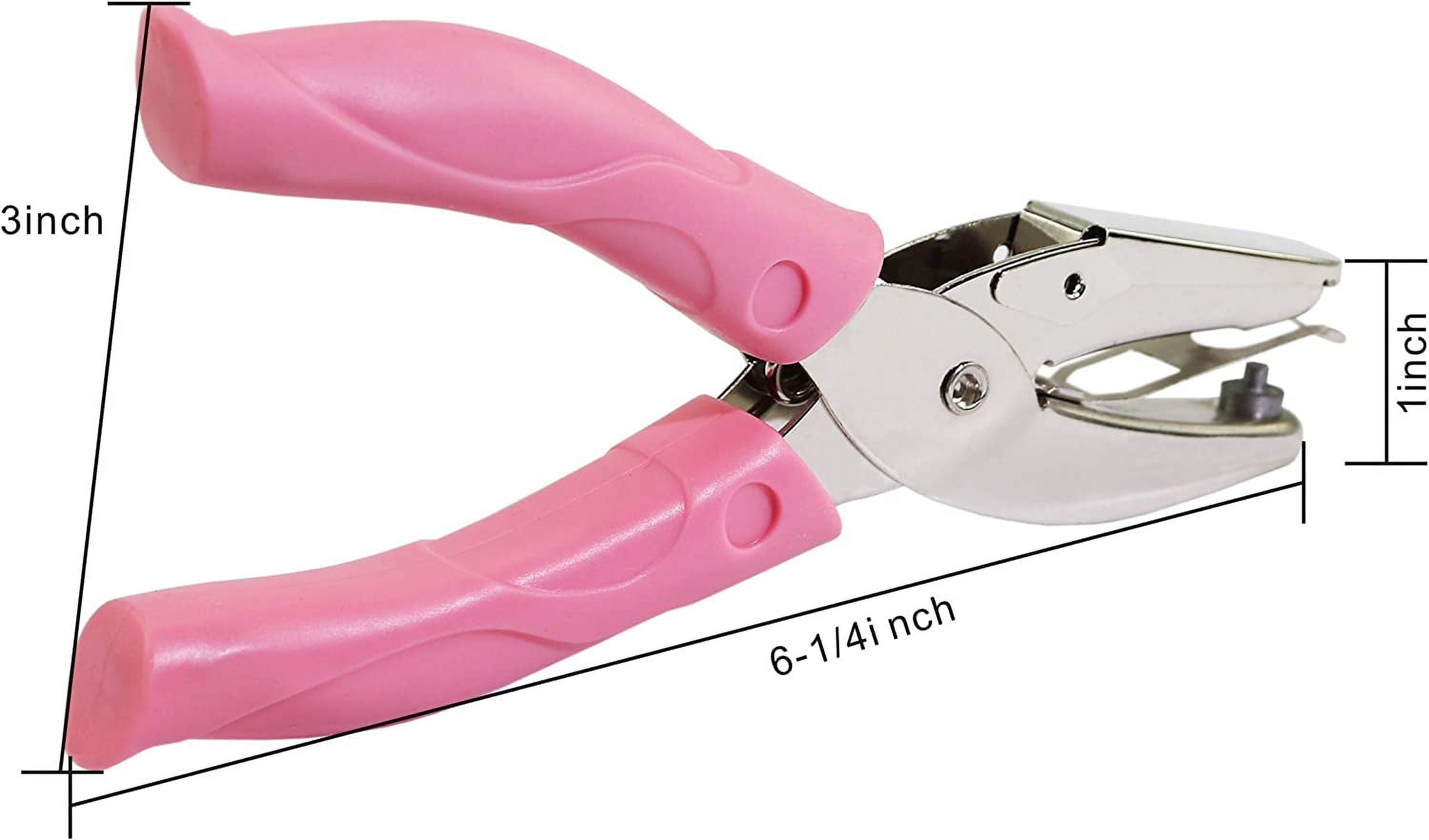 ABCISI 2 Pack 1/4 Inch Star Shaped Metal Single Handheld Paper Hole Puncher, Star Hole Punch with Soft-Handled for Tags Clothing Ticket, Ideal in Craft Projects for functional and Decorative Purposes
