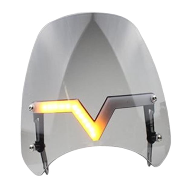 Protector Parabrisas Con Luces De Día Antiviento Reemplazo Para #Moto Color Ahumado Sunnimix Parabrisas de motocicleta