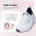 thumbnail image 2 of JOYFON Wide Toe Box Shoes Women Arch Support Walking Shoes for Plantar Fasciitis Wide Width Orthotic Tennis Sneakers for Plantar Fasciitis Foot Pain Relief US 6-11, 2 of 6